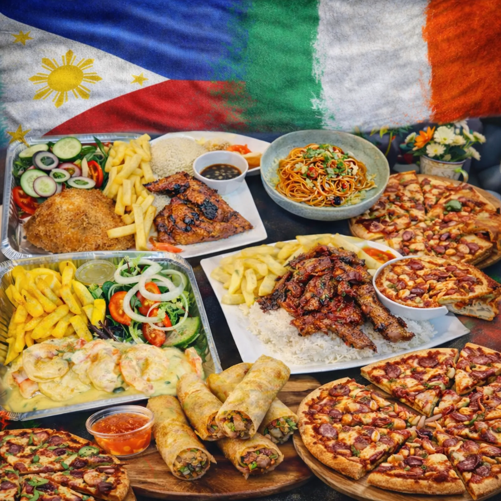 Double Dough Pizza & Fiesta Delights